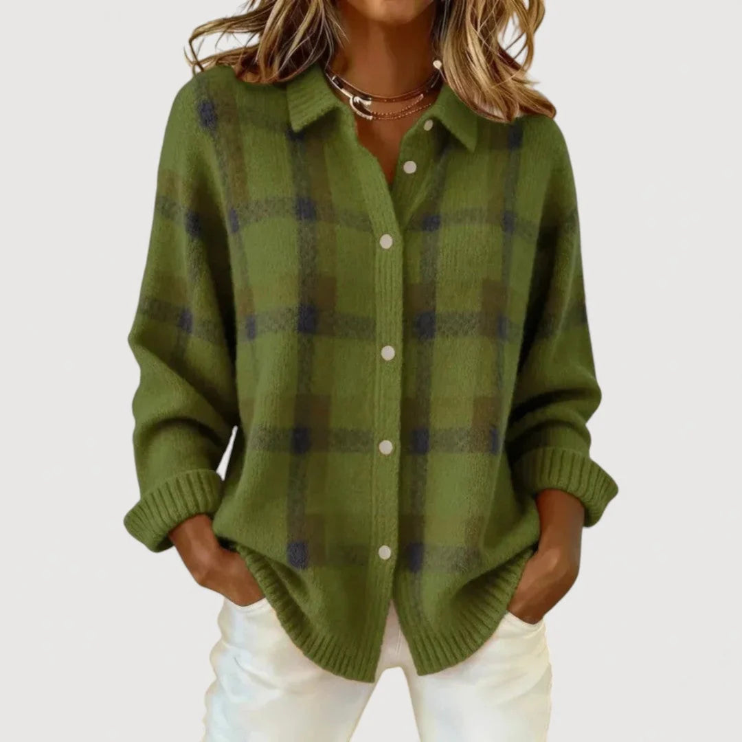 Matilde | Cardigan in Maglia a Quadri