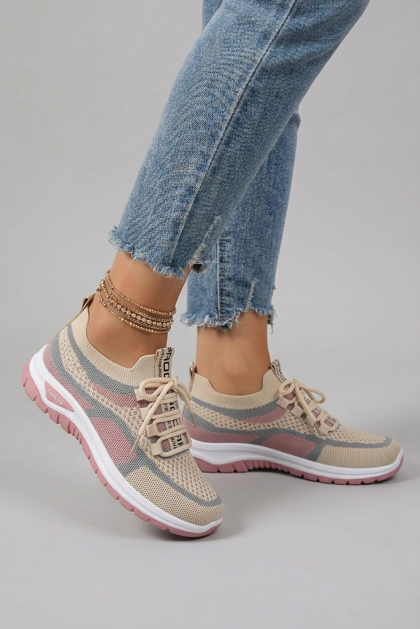 Greta | Sneakers Bicolore in Mesh Traspirante