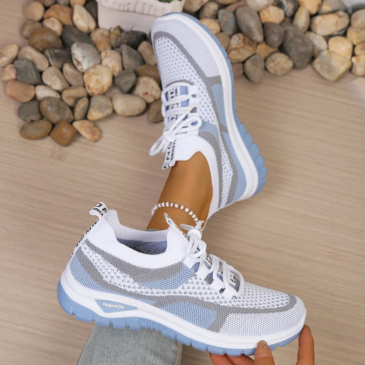 Greta | Sneakers Bicolore in Mesh Traspirante