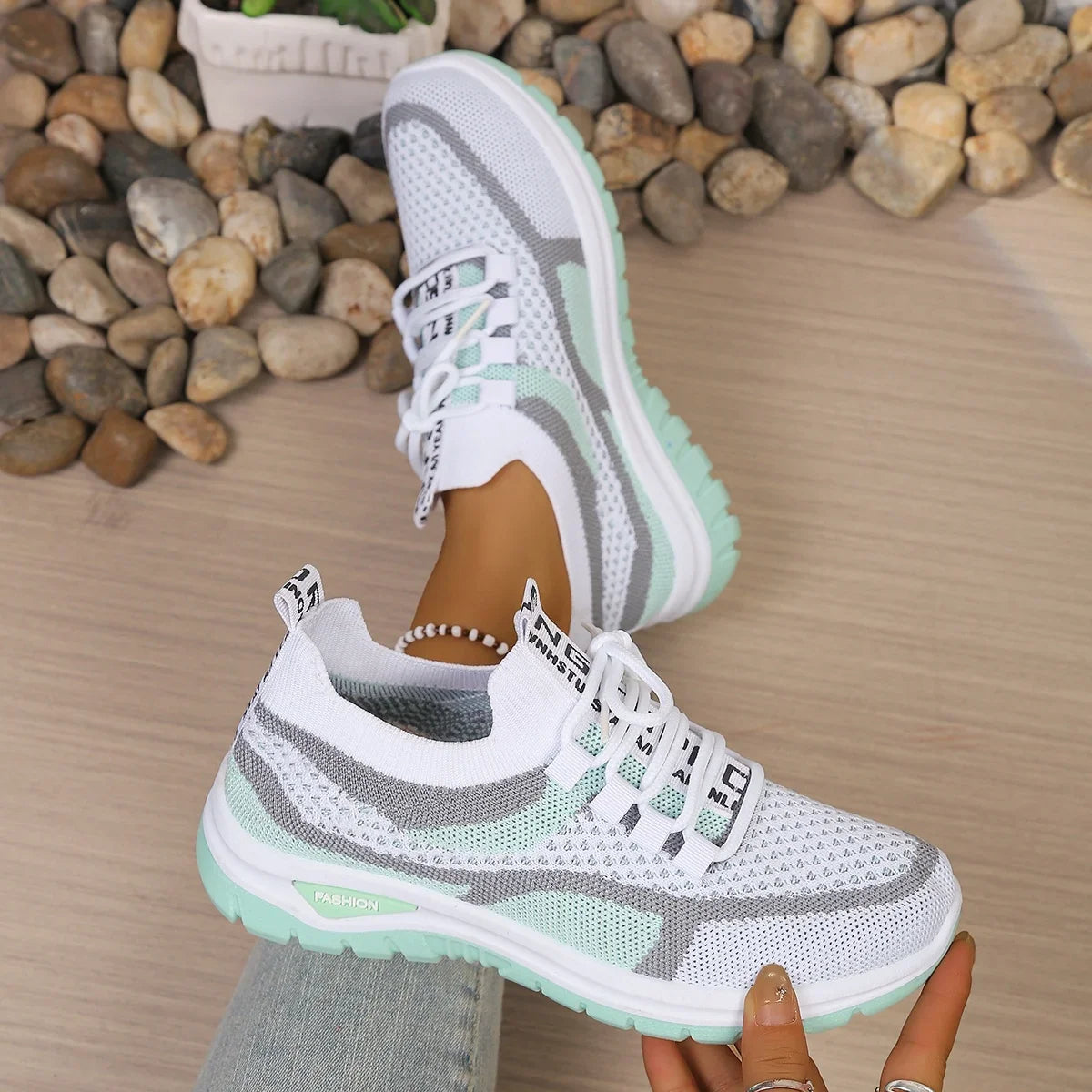 Greta | Sneakers Bicolore in Mesh Traspirante
