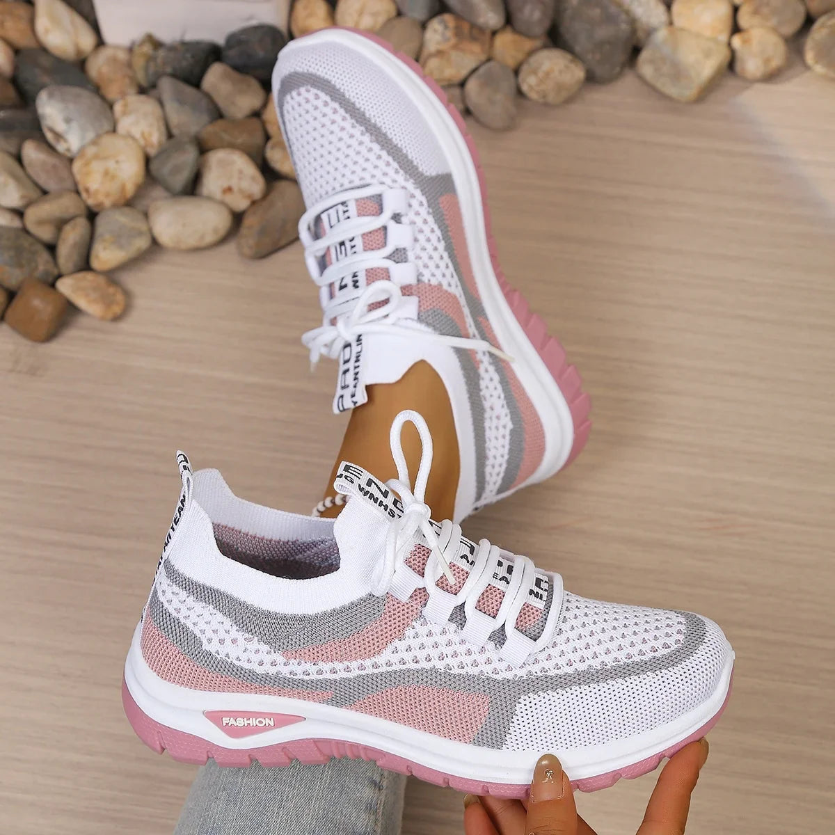 Greta | Sneakers Bicolore in Mesh Traspirante